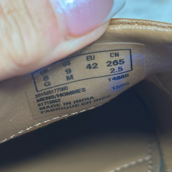 Clarks | Whiddon Step Size 9, Dark Tan Leather Slip On Loafers - Picture 13 of 14